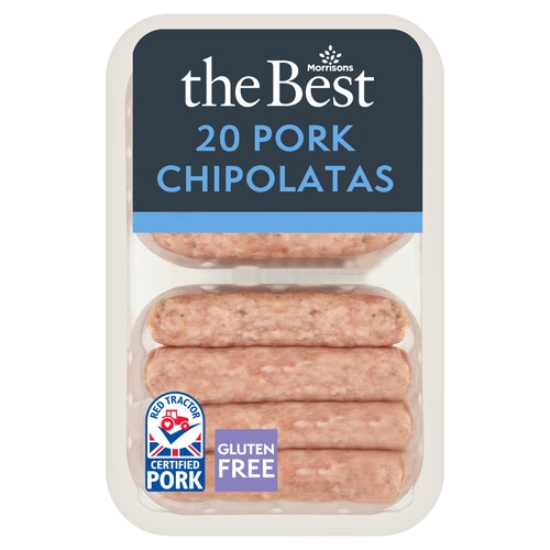 Morrisons The Best 20 Pork Chipolatas