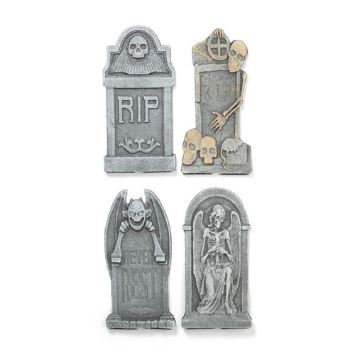 Morrisons Halloween Tombstone Decoration 4 Pack