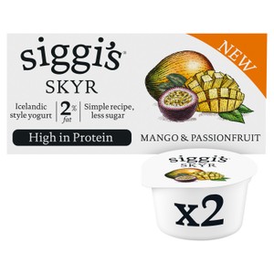 Siggi's Skyr Mango & Passionfruit   2 x 140g