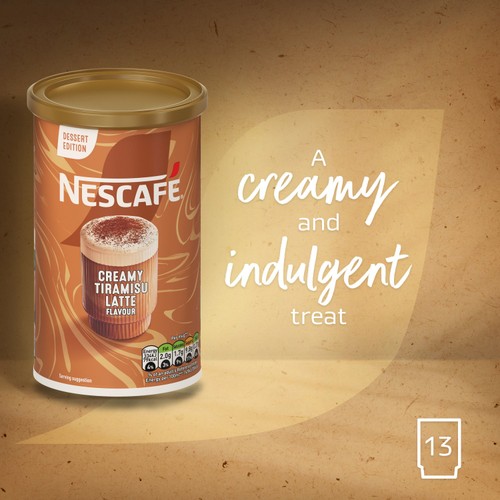 Nescafe Tiramisu Latte Coffee 260g Tub