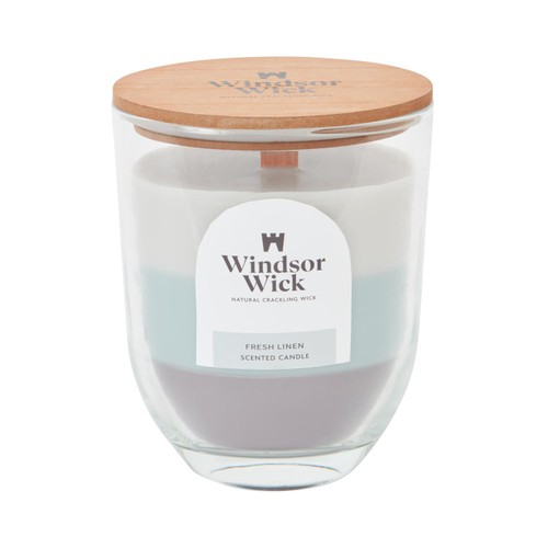 Home Style Windsor Wick Scented Candle Fresh Linen