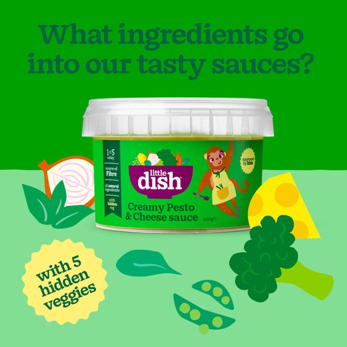 Little Dish Creamy Pesto & Cheese Sauce 250G