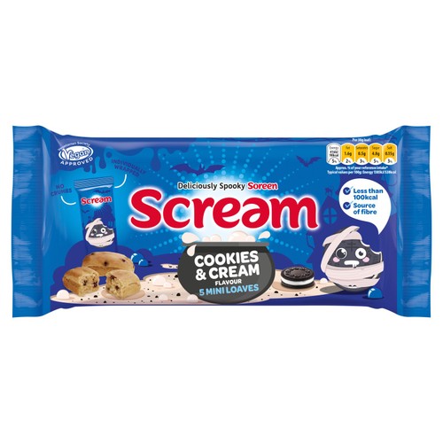 Soreen Halloween Mini Loaves Cookies & Cream 5 x 30g