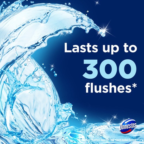 Domestos Power 5 Toilet Rim Block Ocean 2x 50g