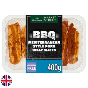 Morrisons British Mediterranean Pork Belly Slices 400g