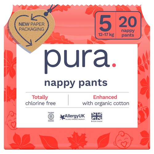 Pura Soft Comfort Nappy Pants Size 5 (20 pack)