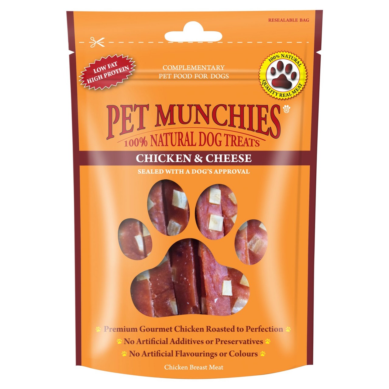 Pet Munchies Chicken & Cheese Dog Treats 100g