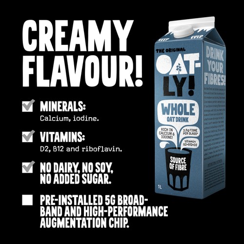 Oatly Oat Drink Whole Chilled 1L