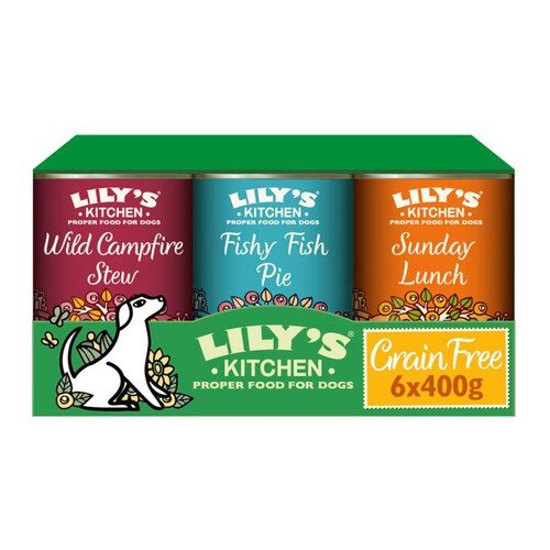 Lily's Kitchen Grain Free Dog Food Tins Variety Pack