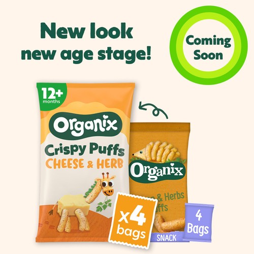  Organix Cheese & Herb Puffs 10+ Months
