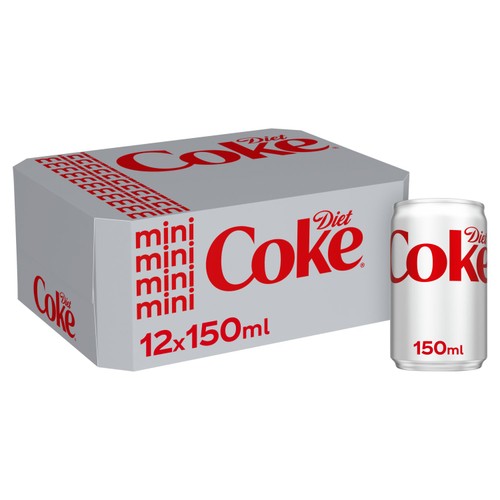 Diet Coke Cola 12 x 150ml Cans
