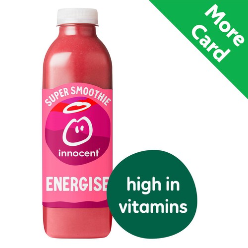 Innocent Strawberry & Cherry Energise Super Smoothie With Vitamins