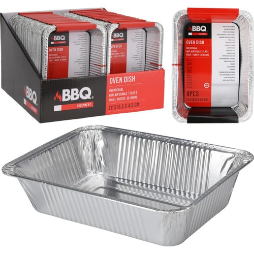 Aluminium Oven Dish Tray 4 pack