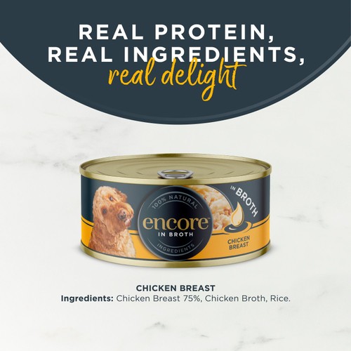 Encore Dog Tin  Chicken Breast in Broth