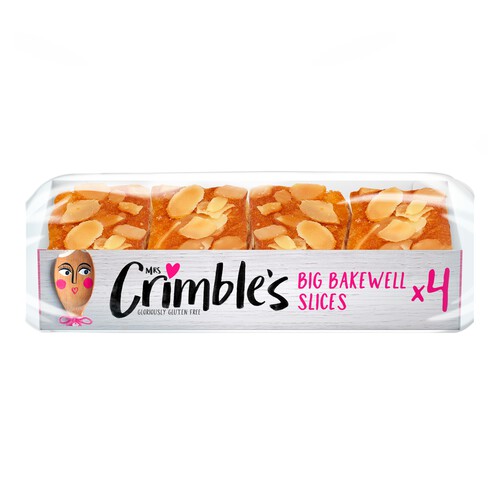 Mrs Crimble's Gluten Free 4 Big Bakewell Slices 200g 