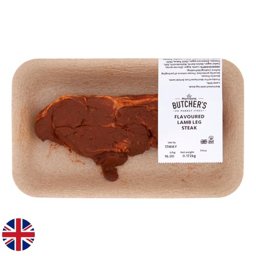 Morrisons British Minty Flavoured Lamb Leg Steak 400g