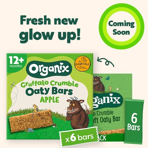 Organix Gruffalo Crumble Apple Oaty Bars Multipack Toddler Snack 6x23g