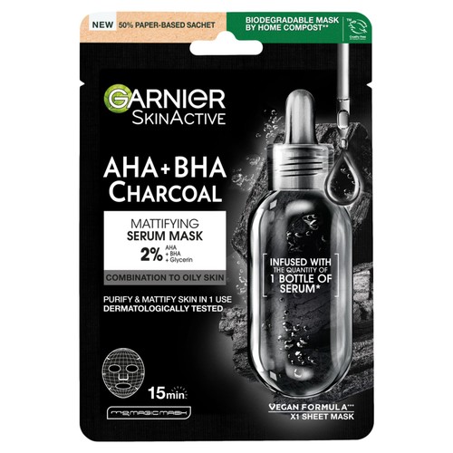 Garnier Charcoal/Algae Face Mask 28G