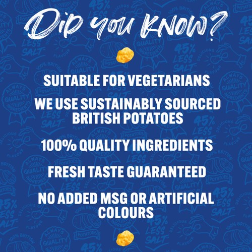 Walkers Less Salt Lightly Salted Crisps 45g
