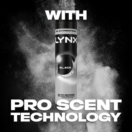 Lynx Black Antiperspirant Deodorant Spray For Men 250ml