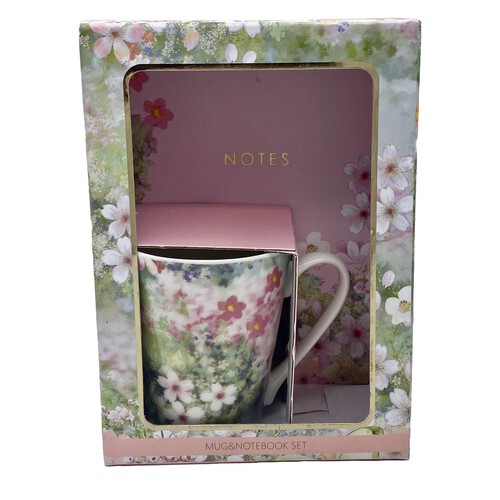 Nutmeg Home Floral Mug & Notebook Set