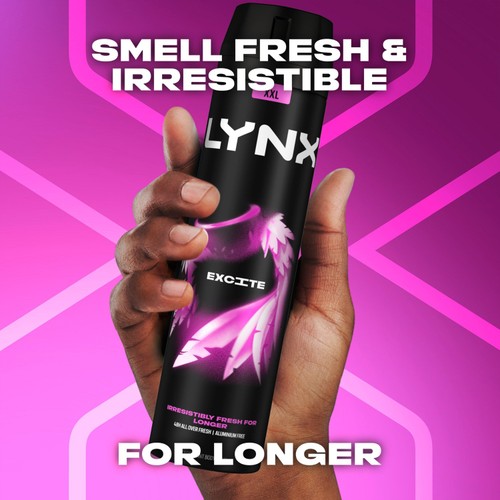 Lynx Excite Body Spray Deodorant 250ml