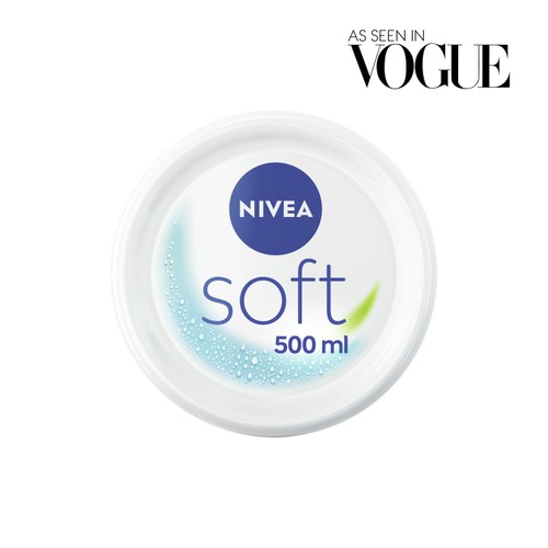 NIVEA Soft Moisturiser for Face Hand & Body 500ml