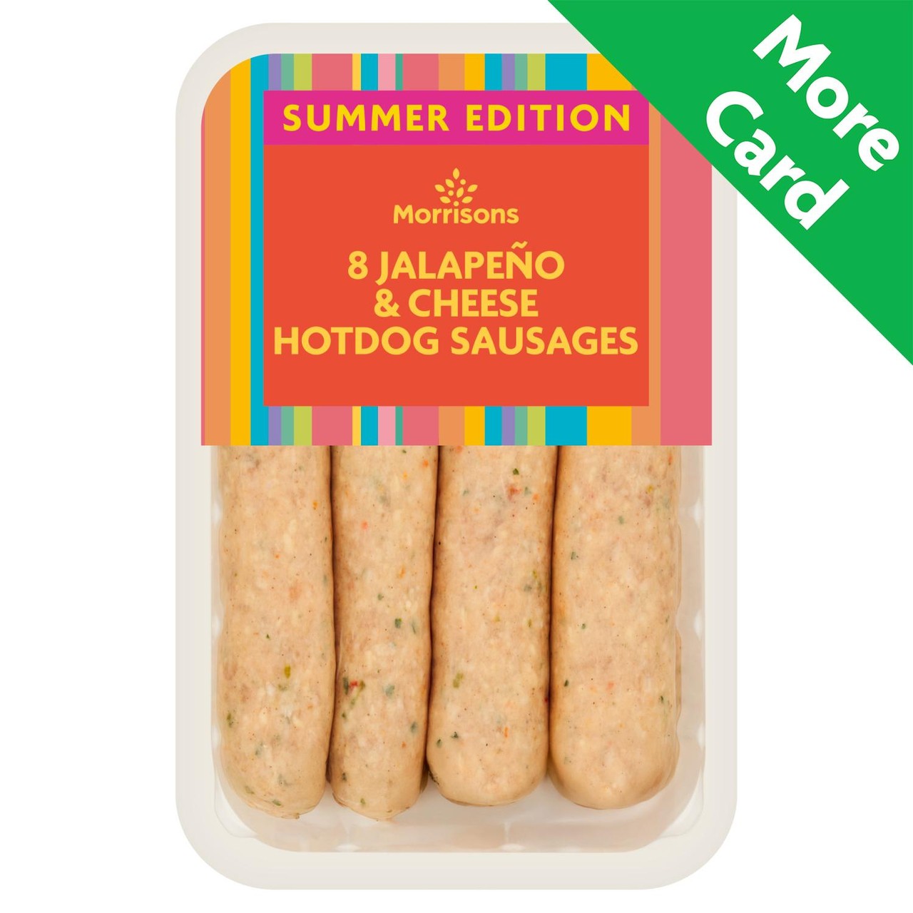 Morrisons 8 Jalapeno And Cheese Hotdog Sausages 720g