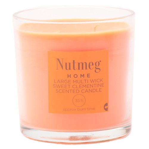 Nutmeg Home Large Multi Wick Candle Sweet Clementine