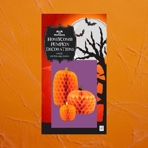 Morrisons Halloween Honeycomb Pumpkins 6 Pack