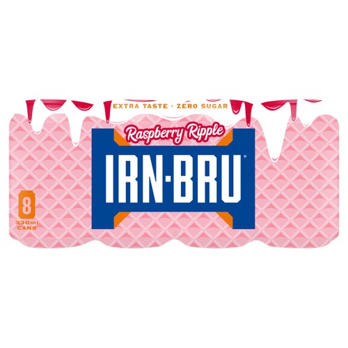 Irn-Bru Xtra Raspberry Ripple 8 x 330ml