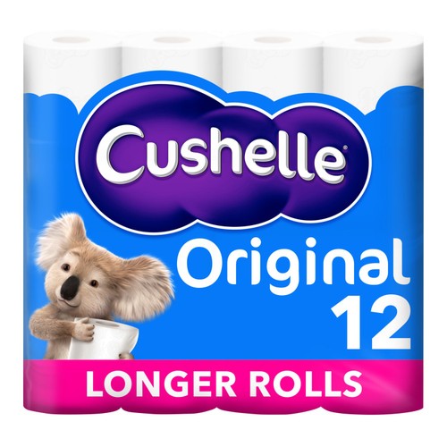 Cushelle Original Toilet Rolls 12 Rolls
