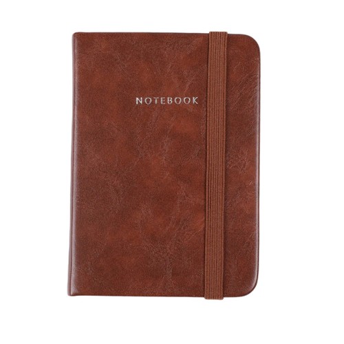 Morrisons a7 tan leather hardback notebook