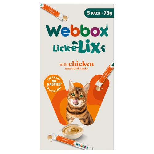 Webbox Cats Delight Lick-E-Lix with Chicken Tasty Yoghurty Treat Sachets 