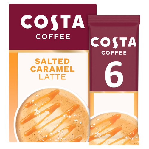 Costa Coffee Salted Caramel Latte Sachets Drinks
