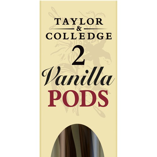 Taylor & Colledge Organic Vanilla Pods