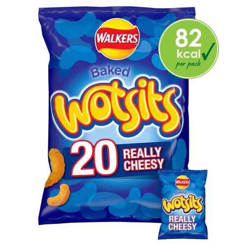 Walkers Wotsits Really Cheesy Multipack Snacks Crisps 