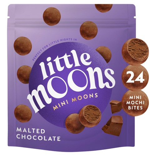 Little Moons Mini Moons Malted Chocolate Mochi Cheesecake 168g