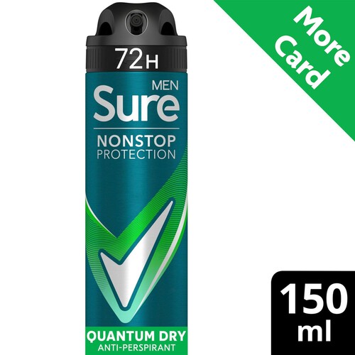 Sure For Men Quantum Dry Anti Perspirant Nonstop Deodorant