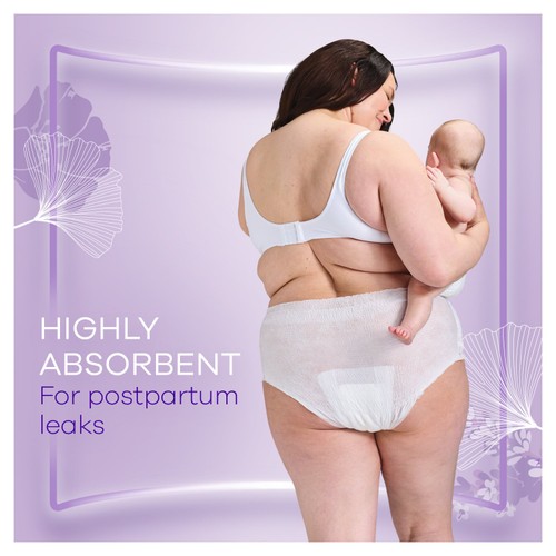 Always Discreet Heavy Adult Incontinence Post Partum Pants Large 8 Pack