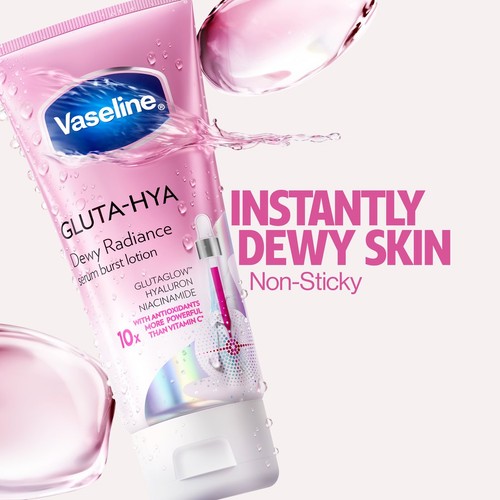 Vaseline Serum Burst Lotion Gluta-Hya Dewy Radiance 200ml