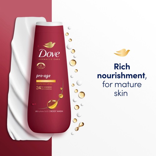Dove Pro Age Advanced Care Body Wash Shower Gel  400ml