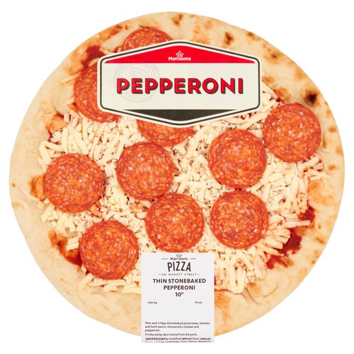 Morrisons market street thin stonebaked pepperoni