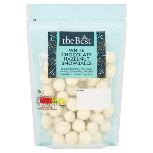 Morrisons The Best White Chocolate Hazelnut Snowballs 