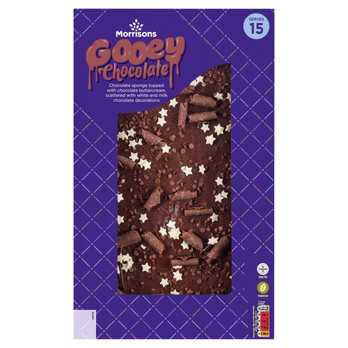 Morrisons Gooey Chocolate Traybake Serves 15