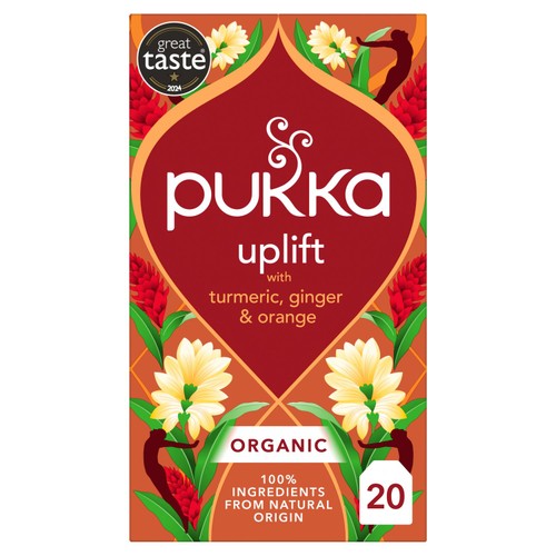 Pukka Organic Turmeric, Ginger & Orange Herbal Tea Bags x20