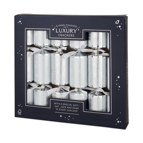 Morrisons Luxury Silver Crackers 6 Pack