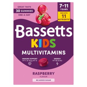 Bassetts Kids Multivitamin Gummies 7-11 years Raspberry x 60