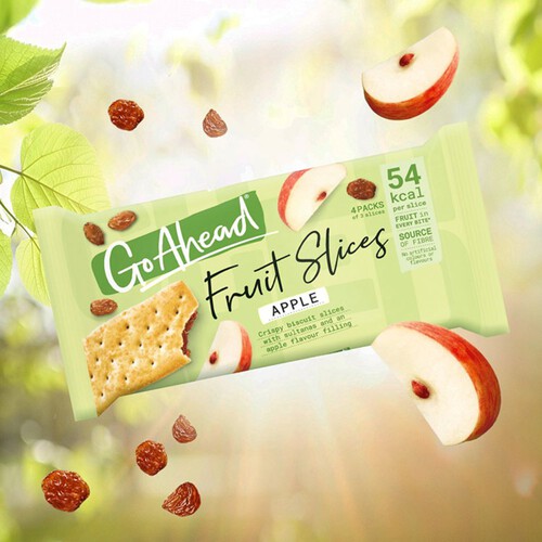 Go Ahead Apple Crispy Fruit Slices Snack Bars 4 Pack Multipack 