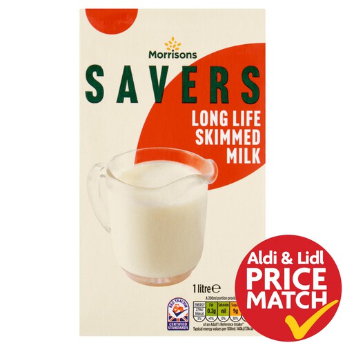 Morrisons Savers Long Life Skimmed Milk